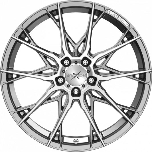 Axxion X1 daytona grau hochglanzpoliert 8.5x19 ET35 - LK5/112 ML72.6