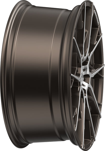 Axxion X1 bronze matt poliert Alufelge 8.5x19 Zoll ET45 LK 5x112 ML72.6 – Bild 6