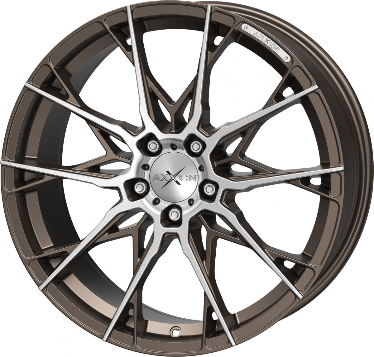 Axxion X1 bronze matt poliert Alufelge 8.5x19 Zoll ET45 LK 5x112 ML72.6 – Bild 7