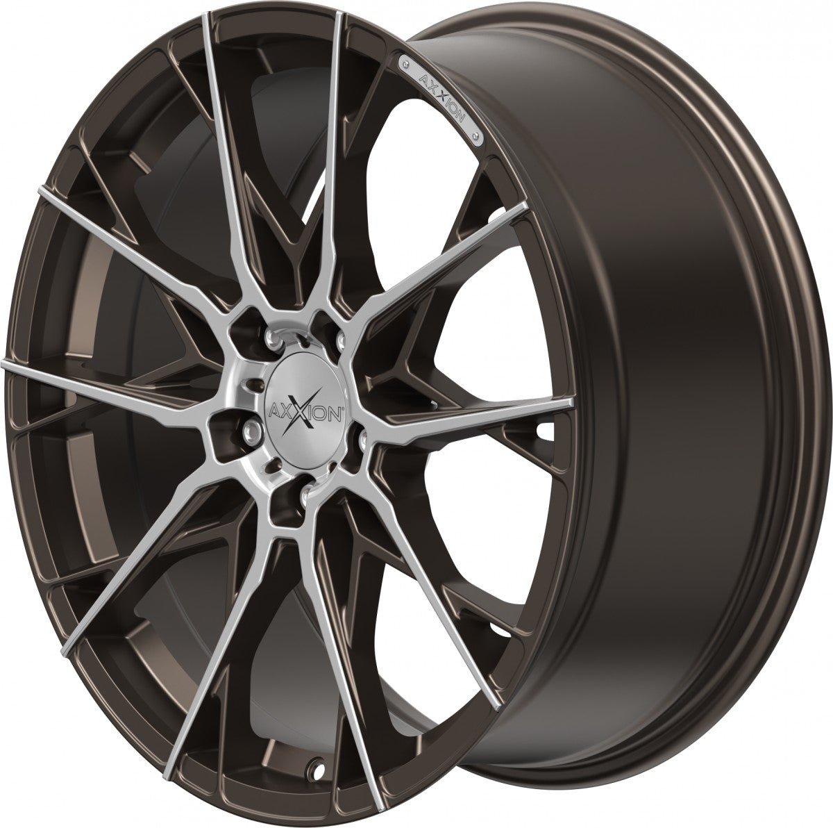 Axxion X1 bronze matt poliert 8.5x19 ET45 - LK5/112 ML72.6