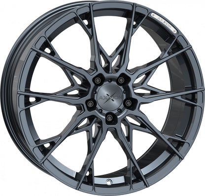 Axxion X1 smoke brushed aluminiumsilber Alufelge 8.5x19 Zoll ET45 LK 5x112 ML72.6
