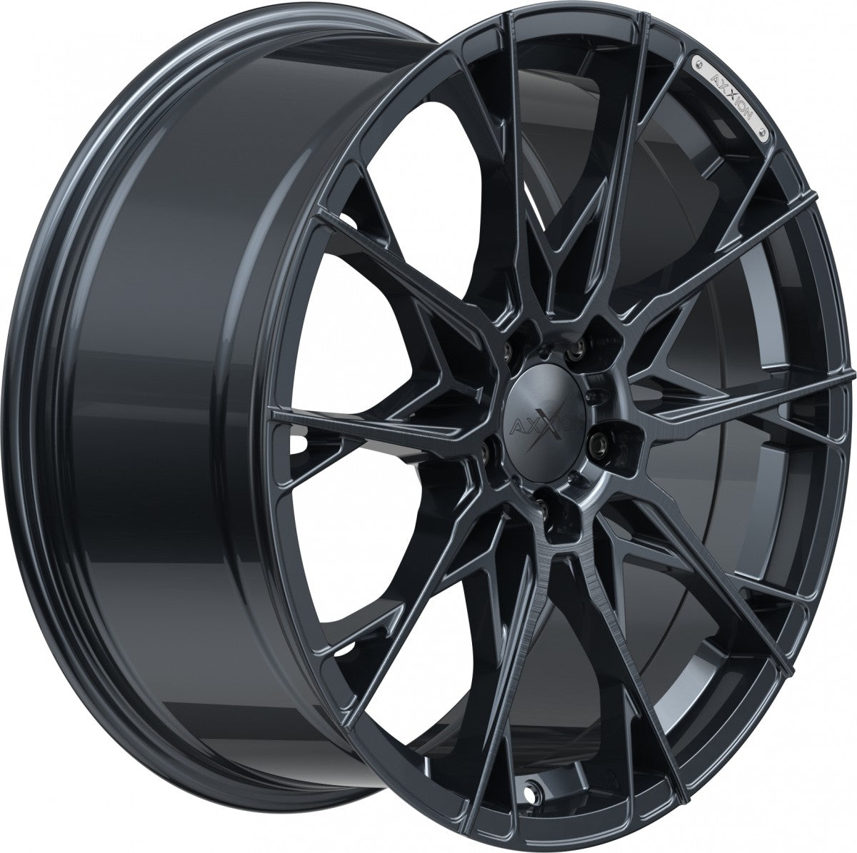 Axxion X1 smoke brushed aluminiumsilber Alufelge 8.5x19 Zoll ET45 LK 5x112 ML72.6 – Bild 4
