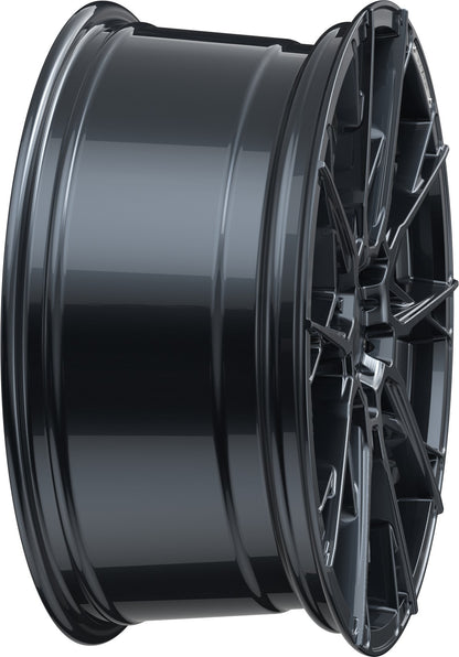 Axxion X1 smoke brushed aluminiumsilber Alufelge 8.5x19 Zoll ET45 LK 5x112 ML72.6 – Bild 6