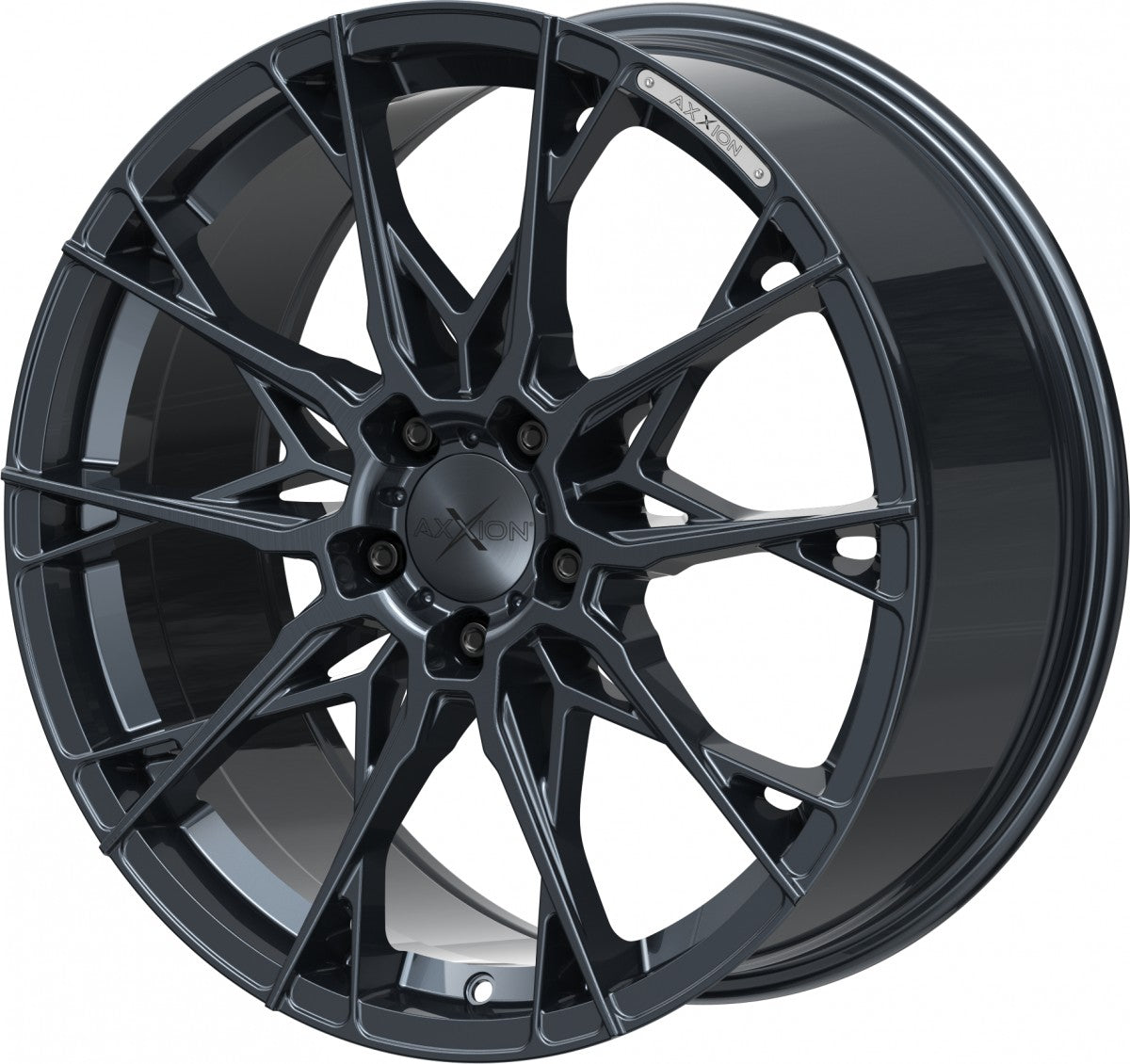 Axxion X1 smoke brushed aluminiumsilber Alufelge 8.5x19 Zoll ET45 LK 5x112 ML72.6 – Bild 8