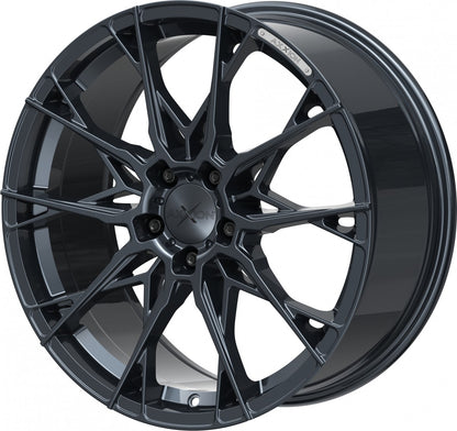 Axxion X1 smoke brushed aluminiumsilber Alufelge 8.5x19 Zoll ET45 LK 5x112 ML72.6 – Bild 8