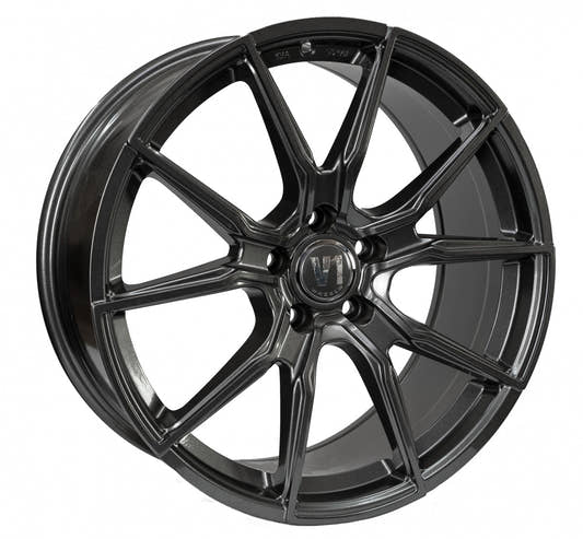 V1 Wheels V1 daytona grau lackiert Alufelge 8x18 Zoll ET45 LK 5x120 ML72.6