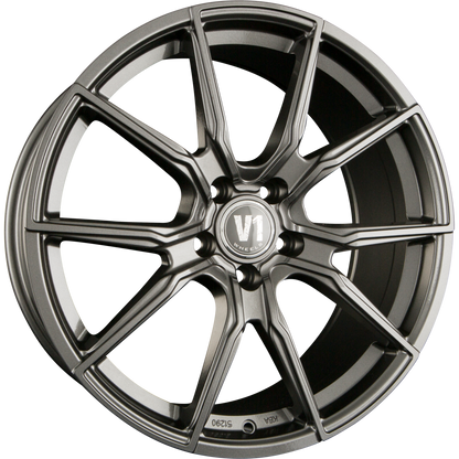 V1 Wheels V1 daytona grau lackiert Alufelge 8x18 Zoll ET45 LK 5x120 ML72.6 – Bild 5