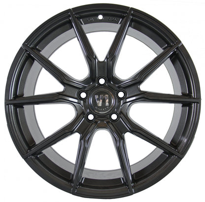 V1 Wheels V1 daytona grau lackiert Alufelge 8x18 Zoll ET45 LK 5x120 ML72.6 – Bild 2