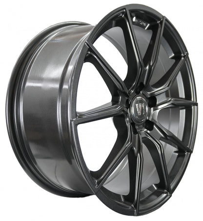 V1 Wheels V1 daytona grau lackiert Alufelge 8x18 Zoll ET45 LK 5x120 ML72.6 – Bild 3