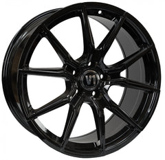 V1 Wheels V1 schwarz glänzend lackiert Alufelge 8.5x19 Zoll ET45 LK 5x112 ML66.6