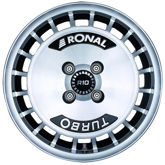 Ronal R10 Turbo schwarz-frontkopiert 7x15 ET37 - LK4/100 ML68