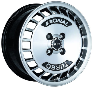 Ronal R10 Turbo schwarz-frontkopiert Alufelge 7x15 Zoll ET28 LK 4x100 ML68
