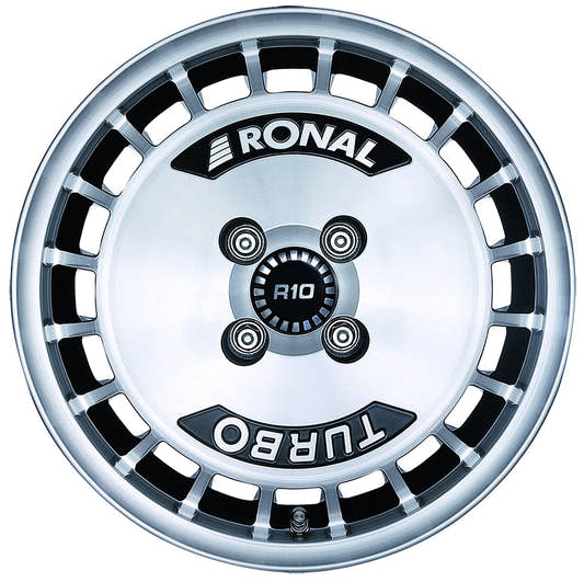 Ronal R10 Turbo schwarz-frontkopiert 7x15 ET28 - LK4/100 ML68