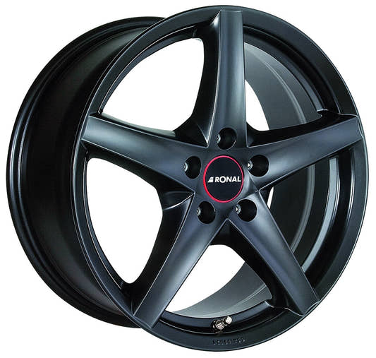 Ronal R41 mattschwarz 8x17 ET35 - LK5/112 ML76