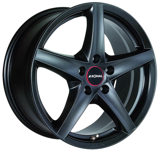 Ronal R41 mattschwarz 8x17 ET42 - LK5/120 ML82