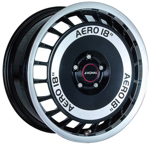 Ronal R50 Aero schwarz-frontkopiert 7.5x16 ET38 - LK4/100 ML68