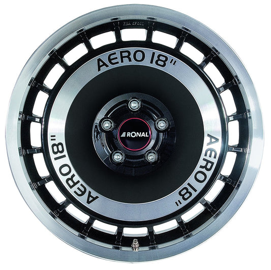 Ronal R50 Aero schwarz-frontkopiert 7.5x16 ET50 - LK5/112 ML76