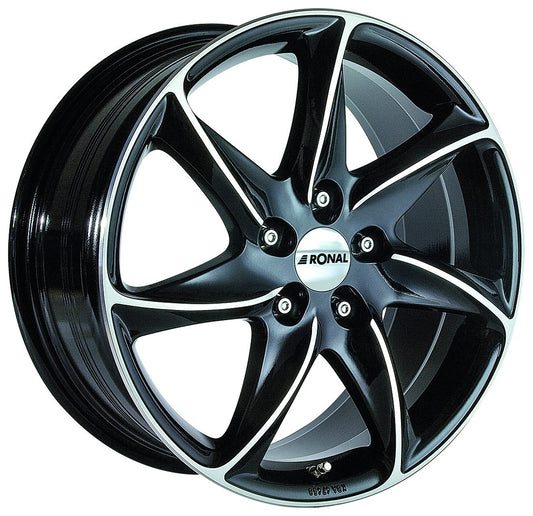 Ronal R51 jetblack-frontkopiert 8x18 ET30 - LK5/120 ML82