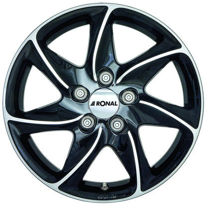 Ronal R51 jetblack-frontkopiert 8x18 ET30 - LK5/120 ML82