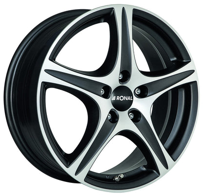 Ronal R56 mattschwarz-frontkopiert Alufelge 8x17 Zoll ET42 LK 5x120 ML82