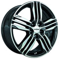 Ronal R57 schwarz-frontkopiert Alufelge 7.5x17 Zoll ET45 LK 5x108 ML76