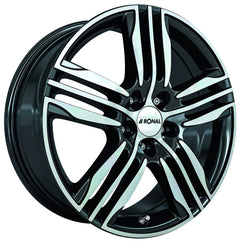 Ronal R57 schwarz-frontkopiert Alufelge 7.5x17 Zoll ET45 LK 5x120 ML65.1