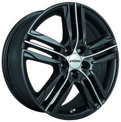 Ronal R57 mattschwarz-frontkopiert Alufelge 7.5x17 Zoll ET45 LK 5x120 ML65.1