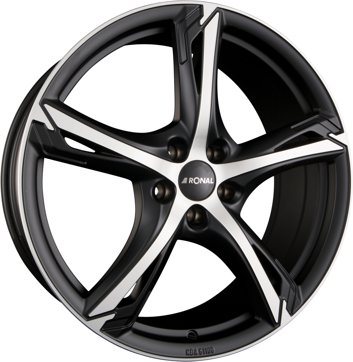 Ronal R62 jetblack-matt-frontkopiert Alufelge 7.5x17 Zoll ET50 LK 5x114.3 ML82 – Bild 4