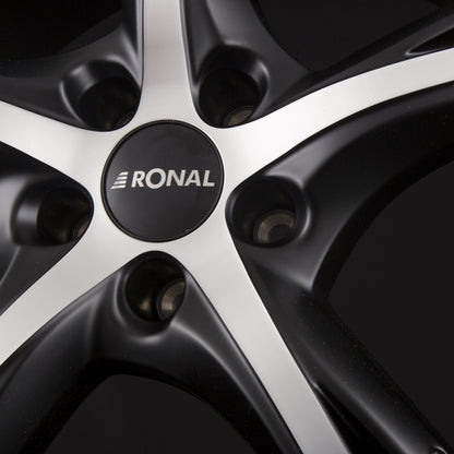 Ronal R62 jetblack-matt-frontkopiert Alufelge 7.5x17 Zoll ET50 LK 5x114.3 ML82 – Bild 6