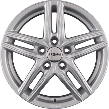 Ronal R65 silber Alufelge 6.5x17 Zoll ET40 LK 5x114.3 ML82 – Bild 3