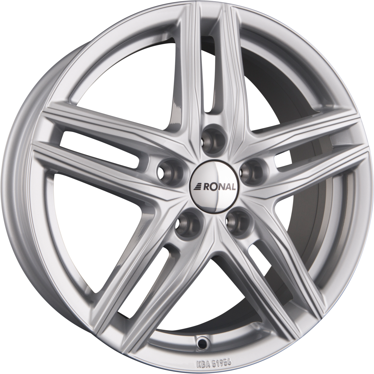 Ronal R65 silber Alufelge 6.5x17 Zoll ET40 LK 5x114.3 ML82 – Bild 4