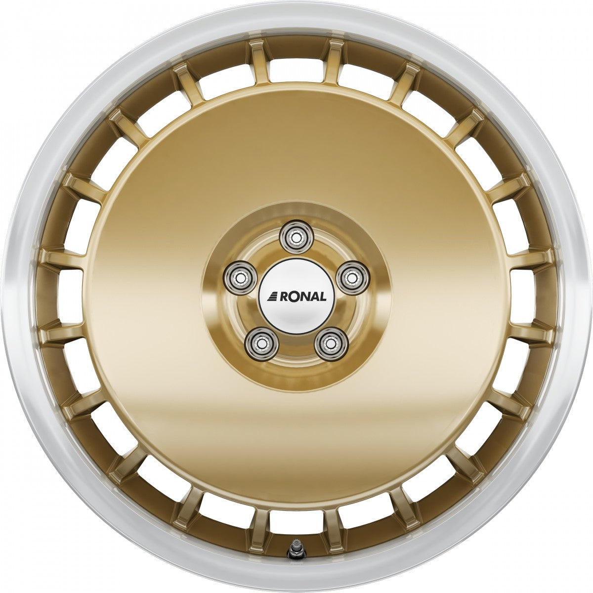 Ronal R50 Aero racing-gold-hornkopiert 7.5x16 ET38 - LK4/100 ML68