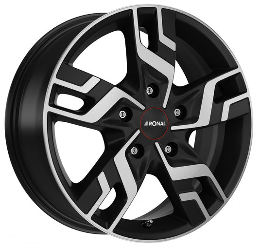 Ronal R64 jetblack-matt-frontkopiert 6.5x16 ET50 - LK5/114.3 ML66.15