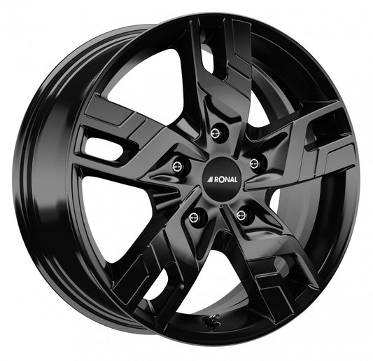Ronal R64 jetblack 7x17 ET55 - LK5/120 ML65.06