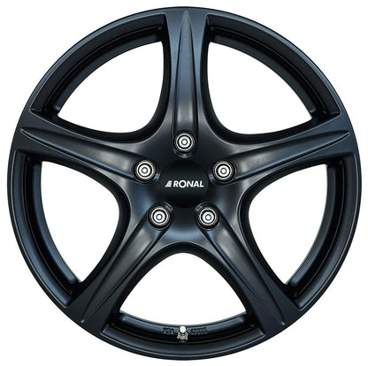 Ronal R56 mattschwarz Alufelge 7x17 Zoll ET44 LK 5x112 ML66.5 – Bild 2