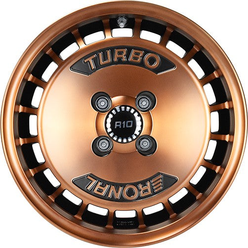 Ronal R10 Turbo copper matt-front diamond cut 7x15 ET37 - LK4/100 ML68