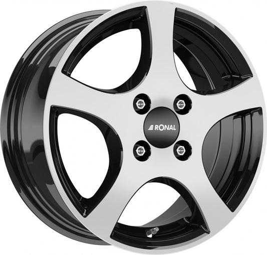 Ronal CA2 jetblack-frontkopiert 6x14 ET30 - LK4/100 ML57