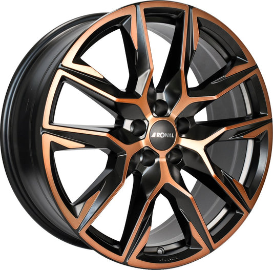 Ronal R71 jetblack-copper matt 8.5x20 ET45 - LK5/108 ML68