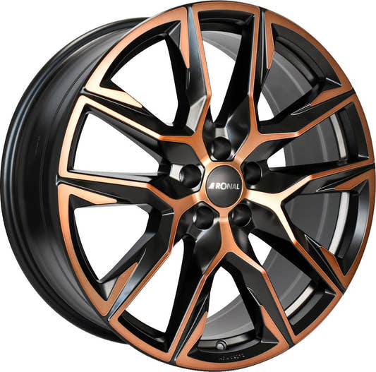 Ronal R71 jetblack-copper matt 9.5x21 ET33 - LK5/112 ML66.5