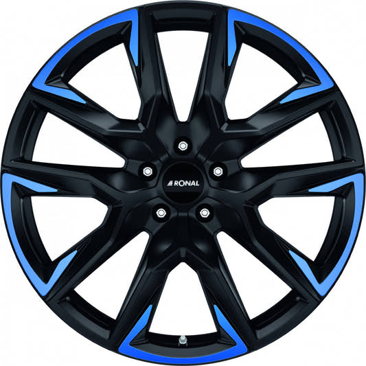 Ronal R71 jetblack matt blue tinted matt 10.5x21 ET43.1 - LK5/112 ML66.5