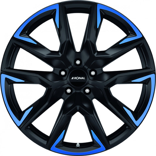 Ronal R71 jetblack matt blue tinted matt 10.5x21 ET52 - LK5/112 ML66.5