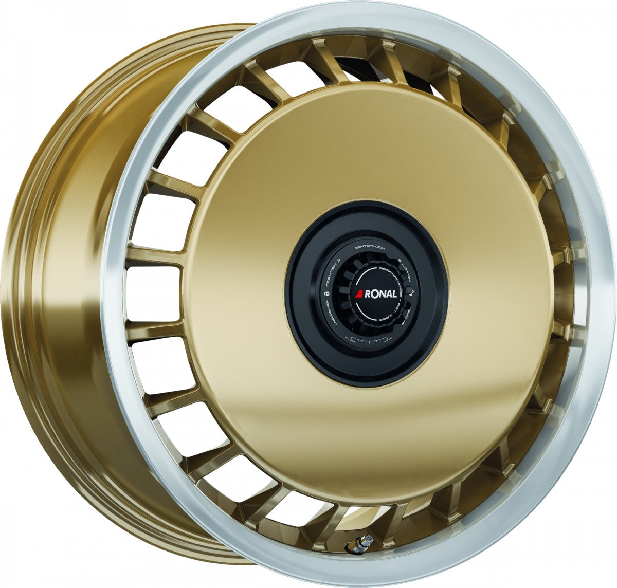Ronal R50 REV-B racing gold-hornkopiert 8x18 ET35 - LK5/112 ML76