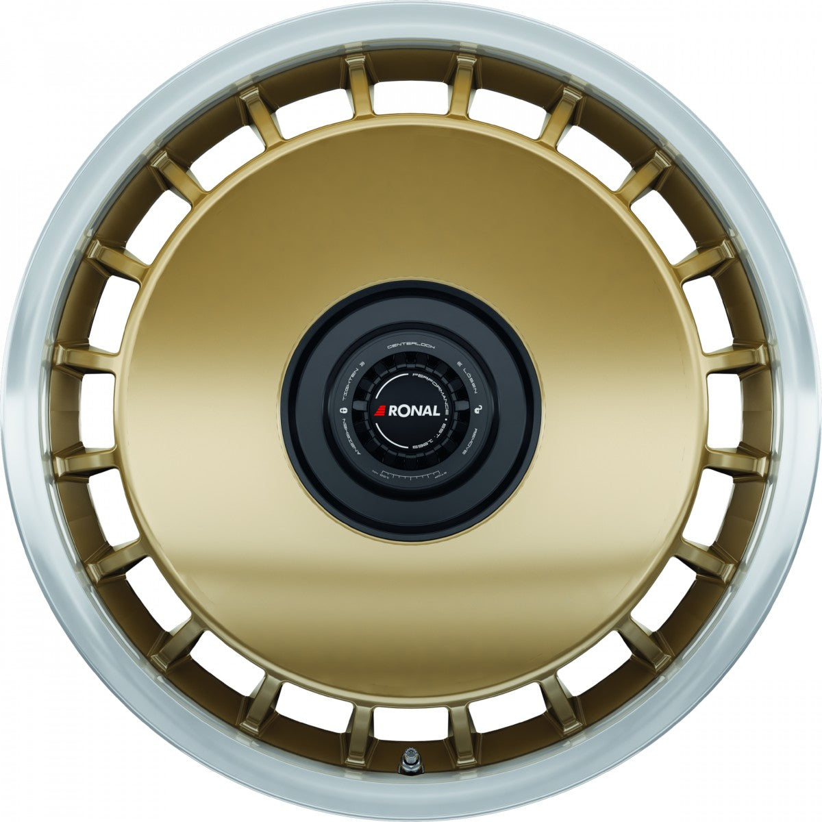 Ronal R50 REV-B racing gold-hornkopiert 8x18 ET35 - LK5/112 ML76