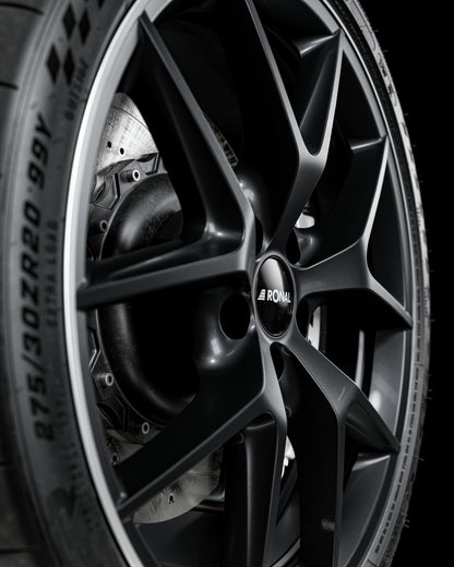 Ronal R75 jetblack-matt-hornkopiert 8x19 ET40.1 - LK5/112 ML66.5