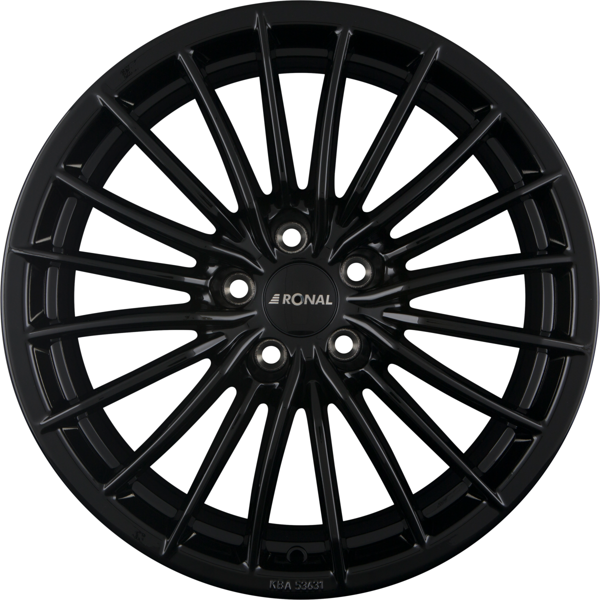 Ronal R68 jetblack Alufelge 9x18 Zoll ET30 LK 5x120 ML82 – Bild 3