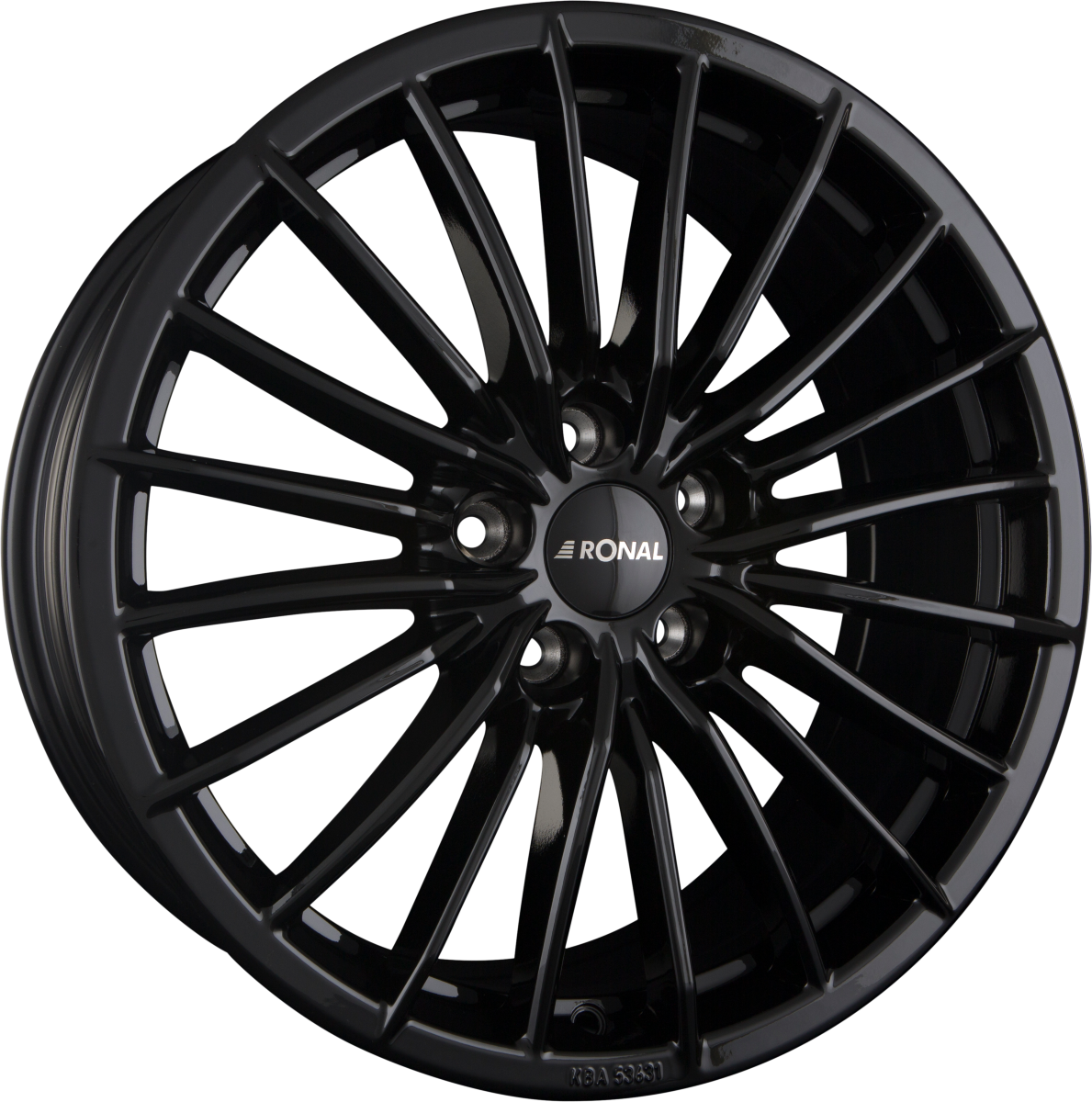Ronal R68 jetblack Alufelge 9x18 Zoll ET30 LK 5x120 ML82 – Bild 4