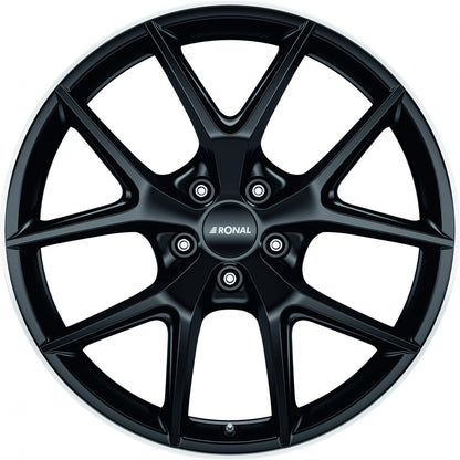 Ronal R75 jetblack-matt-hornkopiert 8x19 ET45.1 - LK5/112 ML66.5