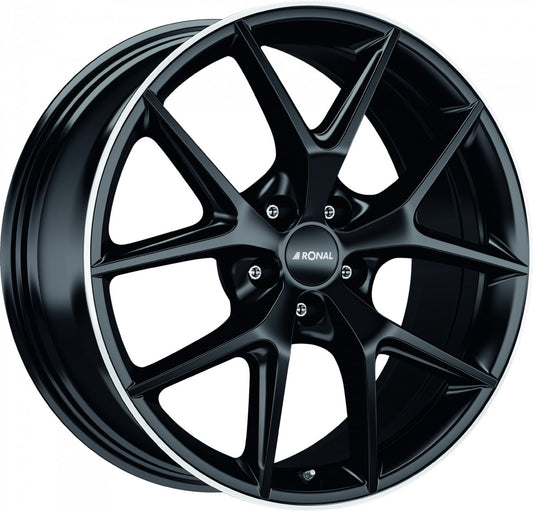 Ronal R75 jetblack-matt-hornkopiert 8x18 ET32.6 - LK5/112 ML66.5