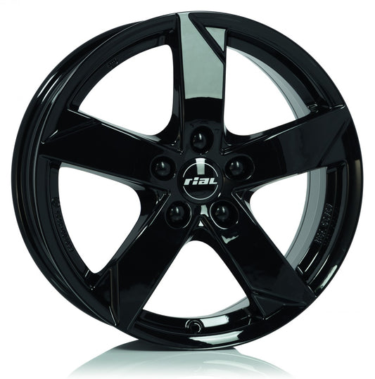 Rial Kodiak schwarz 6x15 ET38 - LK5/100 ML57.1