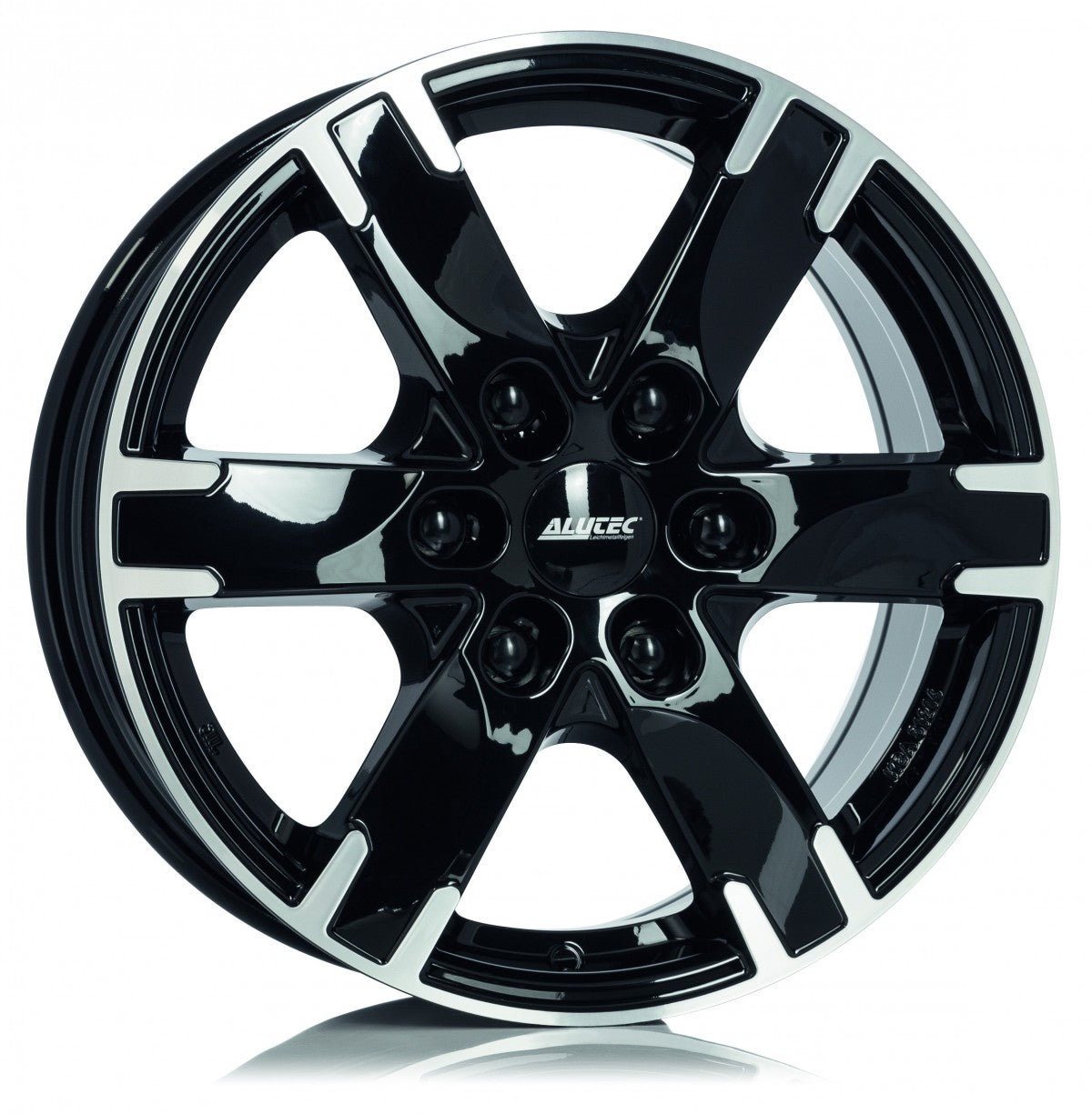 Alutec Titan diamant-schwarz frontpoliert Alufelge 8x18 Zoll ET45 LK 6x114.3 ML66.1